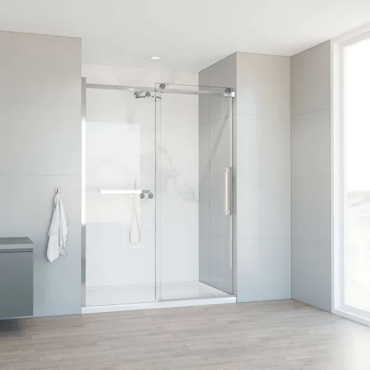 Душевая дверь Como Soft VDS-1CS150CL, 150, хром, стекло прозрачное Vincea