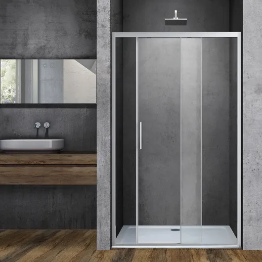 Душевая дверь Soft VDS-3SO160CL, 160, хром, стекло прозрачное Vincea