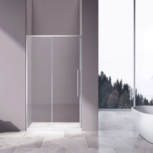 Душевая дверь Slim-N VDS-4SN130CL, 130, хром, стекло прозрачное Vincea