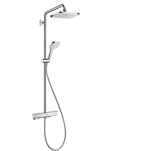 Душевая система Showerpipe с термостатом для душа, хром HG Croma E 280 1jet 27630000 HANSGROHE