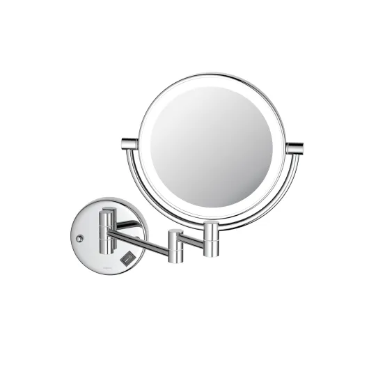 Зеркало косметическое настенное с подсветкой 5х  AQ4912CR Aquatek