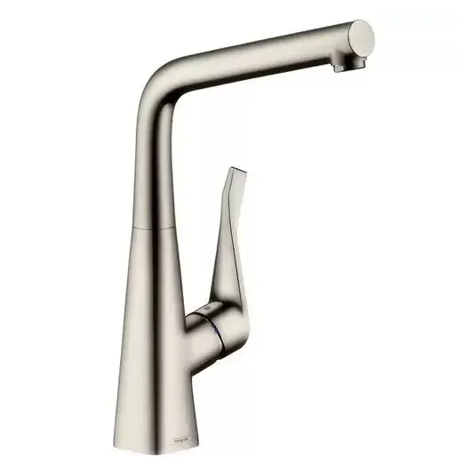 Кухонный смеситель 320, однорычажный, под сталь Metris  14822800  HANSGROHE