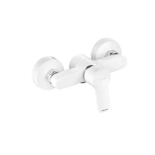 Смеситель для душа PURE EASY однорычажный /25,5х15х10,5/(белый/хром) 378419165 Kludi