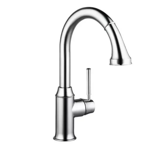 Смеситель для кухни, однорычажный, с выдвижным душем, ½' Talis Classic  14863000  HANSGROHE
