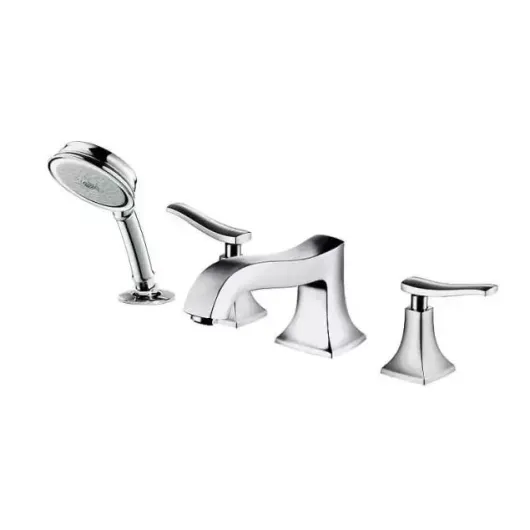 Смеситель на край ванны, на 4 отверстия, ½‘ (нужна СЧ 13244180) Metris Classic 31314000  HANSGROHE