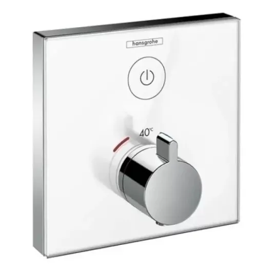 Термостат ShowerSelect Glass для одного потребителя, стеклянный, СМ 15737400  HANSGROHE