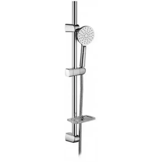 Гарнитур душевой 800 мм с мыльницей и лейкой MB-100-Chrome SB-91S  Elghansa