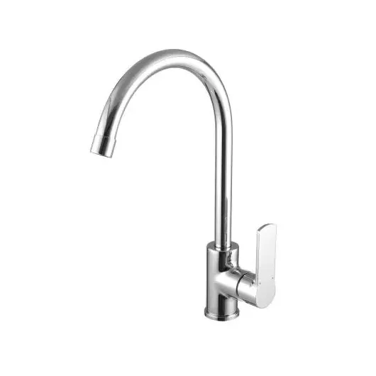 Смеситель для кухни с  высоким поворотным изливом, 25 картридж, хром LM1505C Lemark