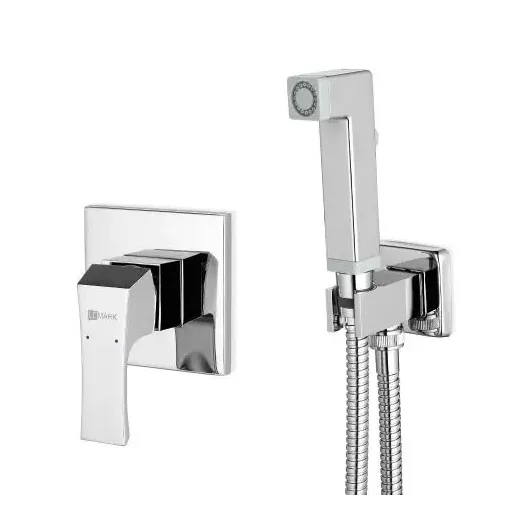 Смеситель с гигиеническим душем, встраиваемый, хром LM4519C Lemark