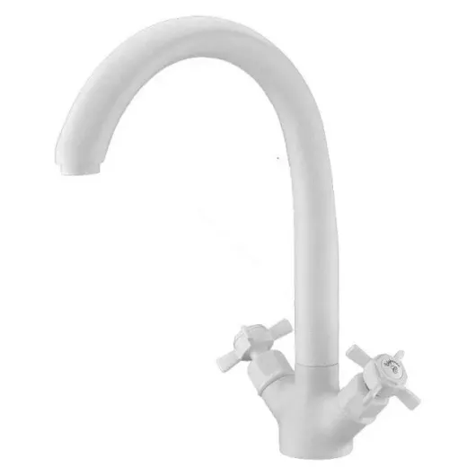 Смеситель для кухни двухвентильный  Elghansa 5902660-White Stone