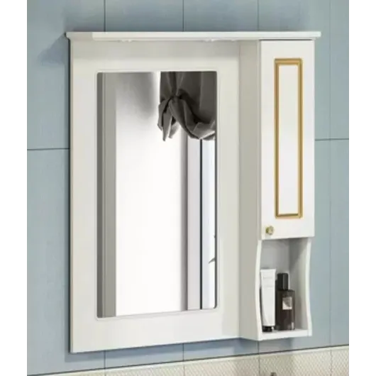 Зеркало-шкаф Палермо-80 патина золото COMFORTY 4143508