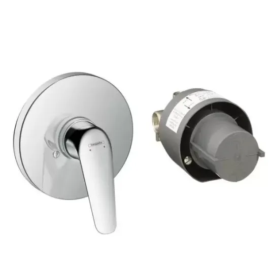 Набор с однорычажным смесителем Novus для душа, скрытый монтаж, хром HANSGROHE 71068000