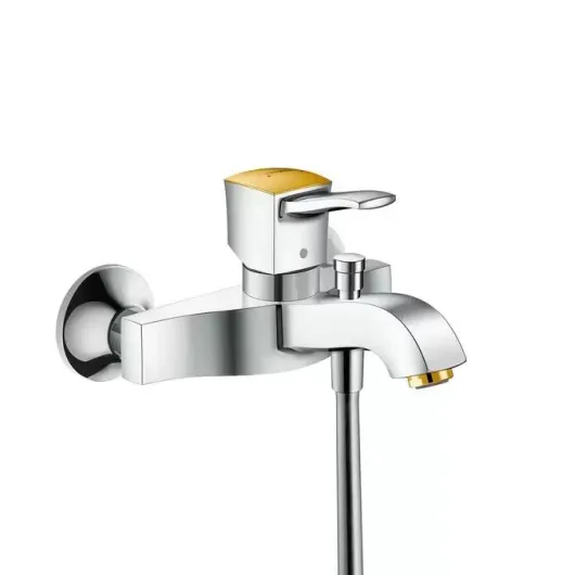 Смеситель Metropol Classic для ванны, однорычажный, ВМ, хром/под золото HANSGROHE 31340090