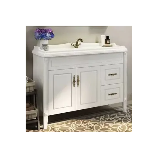 Тумба-умывальник Палермо-120 белая с раковиной COMFORTY