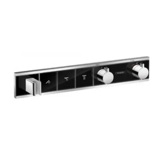 Панель RainSelect с 3 кнопками СМчерный/хром HANSGROHE 15356600