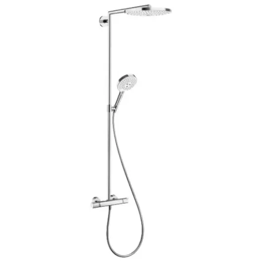 Душевая система Raindance Select S 300 2jet Showerpipe ?’ белый/хром НANSGROHE 27133400