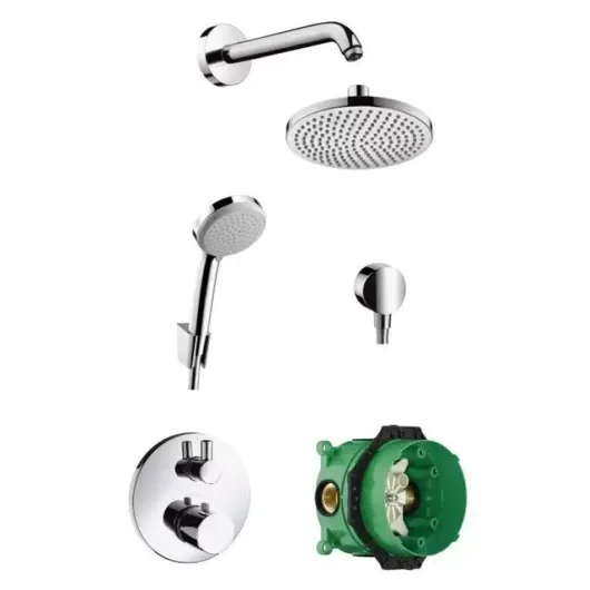 Душевой набор HANSGROHE Croma C 160 с термостатом и верхним душем  26473000
