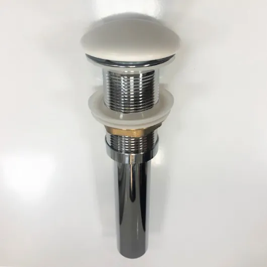 Донный клапан с керамическим верхом, матовый белый, DK-01 MW, 00-00007657
