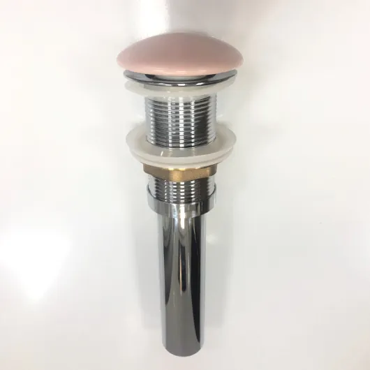 Донный клапан с керамическим верхом, матовый розовый, DK-01 MP, 00-00007642