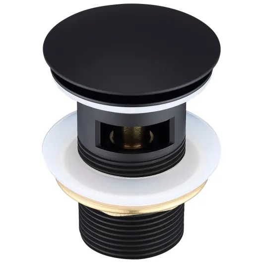 Донный клапан с переливом WBT-122-Bblack