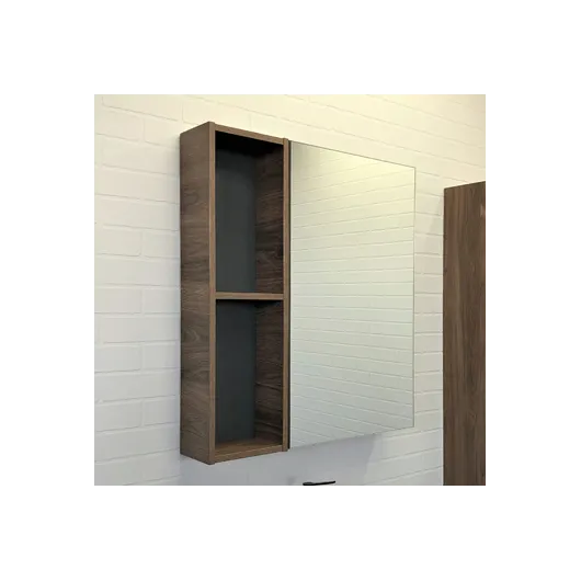 Зеркало-шкаф Порто-75 дуб темно-коричневый 00-00009231 Comforty